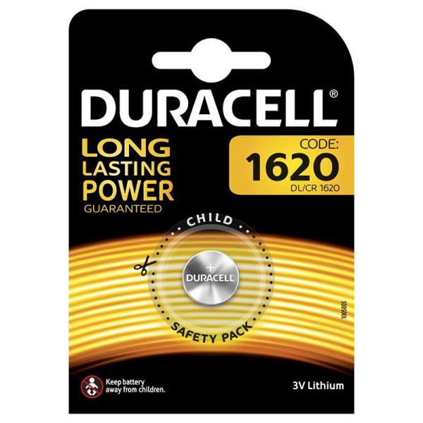 (1) Pila DURACELL CR1620 botón Litio 3v Blister