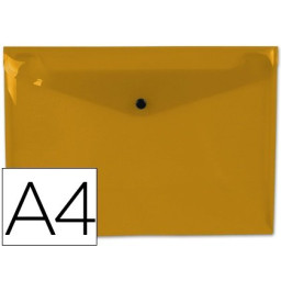 Carpeta dossier LIDERPAPEL DIN A4 Naranja traspar. 50 hojas