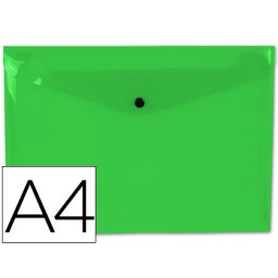 Carpeta dossier LIDERPAPEL DIN A4 Verde Claro 50 hojas 180 mc.