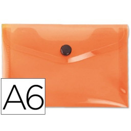 Carpeta dossier LIDERPAPEL DIN A6 Naranja  50 hojas 180 mc.