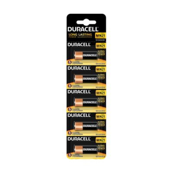 (5) Pilas DURACELL MN21 Security 23A Plus Power 12v LRV08, alcalina, blister (5) Pilas DURACELL MN21 Security 23A Plus Power 12v LRV08, alcalina, blister