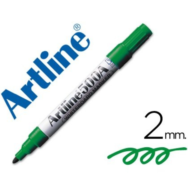 Rotulador ARTLINE pizarra blanca, Recargable verde 2mm., punta redonda, tinta antisecado, Rotulador ARTLINE pizarra blanca, Recargable verde 2mm., punta redonda, tinta antisecado,