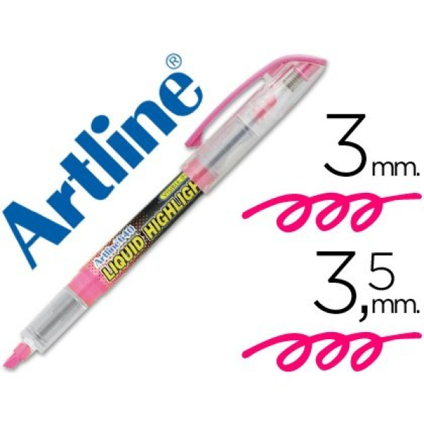 Rotulador ARTLINE Fluorescente Rosa Punta biselada 3,5mm Rotulador ARTLINE Fluorescente Rosa Punta biselada 3,5mm