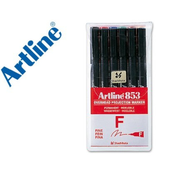 (6) Rotuladores ARTLINE punta fibra 0.5 mm Colores surtidos (6) Rotuladores ARTLINE punta fibra 0.5 mm Colores surtidos
