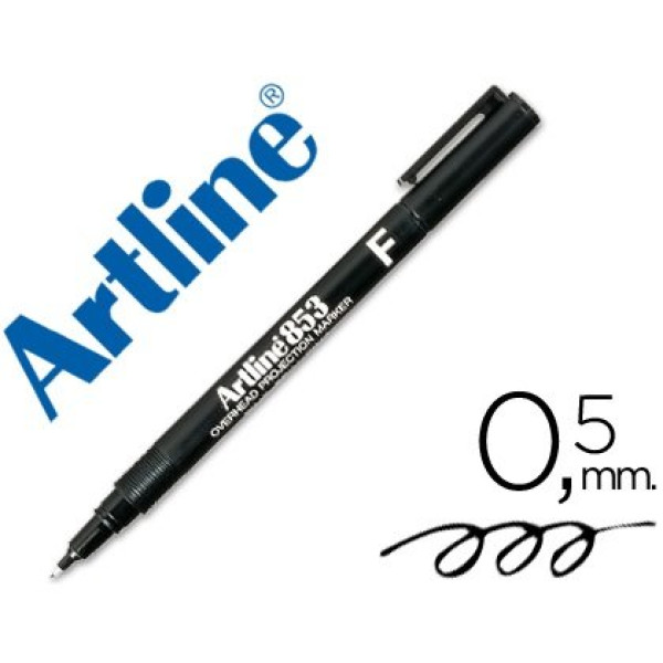 Rotuladore ARTLINE punta fibra 0.5 mm Permanente Negro Rotuladore ARTLINE punta fibra 0.5 mm Permanente Negro