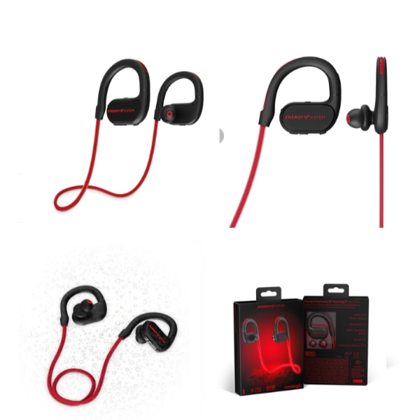 EARPHONES BT RUNNING 2 NEON RED EARPHONES BT RUNNING 2 NEON RED
