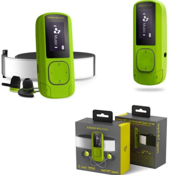 MP3 CLIP BT SPORT GREENSTONE MP3 CLIP BT SPORT GREENSTONE