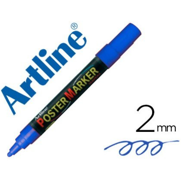 Rotulador ARTLINE Poster Market Azul 2mm., punta redonda Rotulador ARTLINE Poster Market Azul 2mm., punta redonda