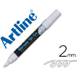 Rotulador ARTLINE pizarra verde / negra  blanco Punta redonda, Fibra acrilica