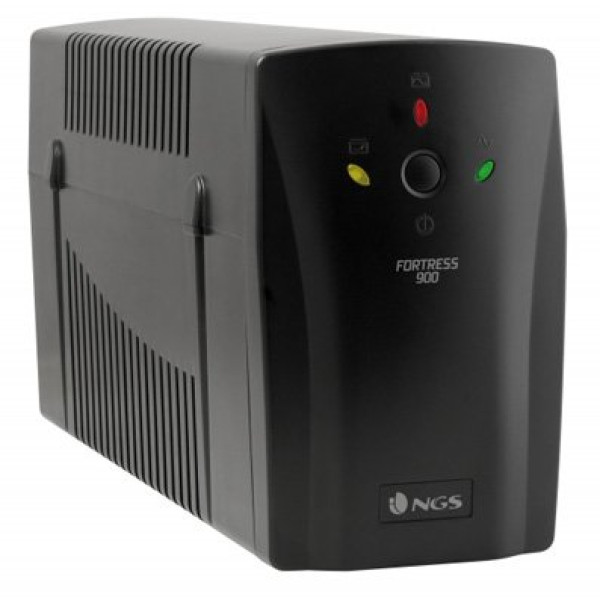 SAI NGS Fortres S900 V2 Off Line Black UPS 900VA 390W AVR SHUCKO Plugx2