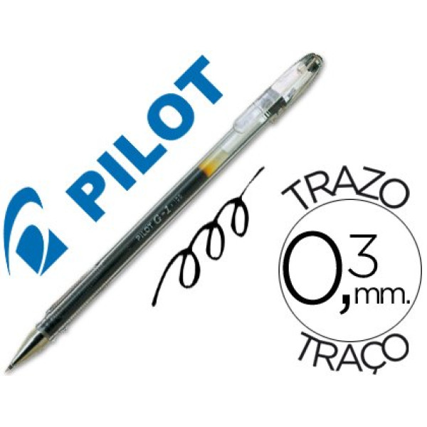 Bolígrafo PILOT G-1 negro Tinta GEL. Trazo 0,3mm. Punta 0,5mm. Bolígrafo PILOT G-1 negro Tinta GEL. Trazo 0,3mm. Punta 0,5mm.