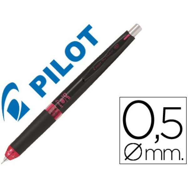 Portaminas PILOT HDF-5054 retráctil col.negro/rojo mina 0,5mm