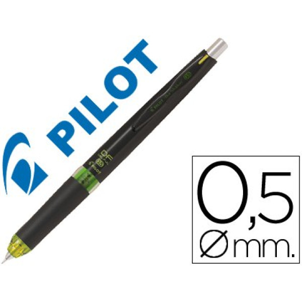 Portaminas PILOT HDF-5054 retráctil col.negro/verd mina 0,5mm