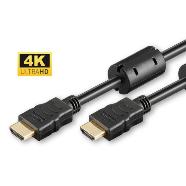 MicroConnect HDMI 19M - HDMI 19M V1.4 - 2m. High Speed 4K y Ultra HD 1080p. con Ferrite Cores MicroConnect HDMI 19M - HDMI 19M V1.4 - 2m. High Speed 4K y Ultra HD 1080p. con Ferrite Cores