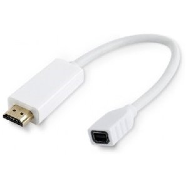 MicroConnect Adaptador miniDisplayPort H a HDMI-19 Macho, 10cm, resolución hasta 1920x1200 @60Hz MicroConnect Adaptador miniDisplayPort H a HDMI-19 Macho, 10cm, resolución hasta 1920x1200 @60Hz