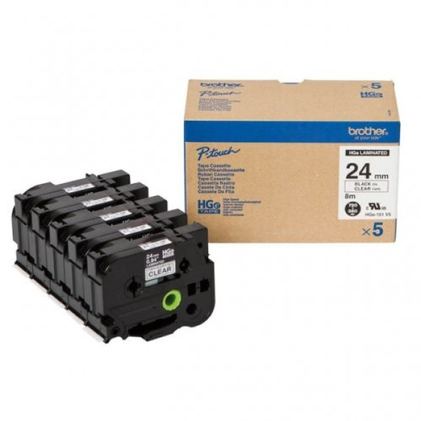 CINTA NEGRA S/TRANSPARENTE 5UD 24X8 CINTA NEGRA S/TRANSPARENTE 5UD 24X8