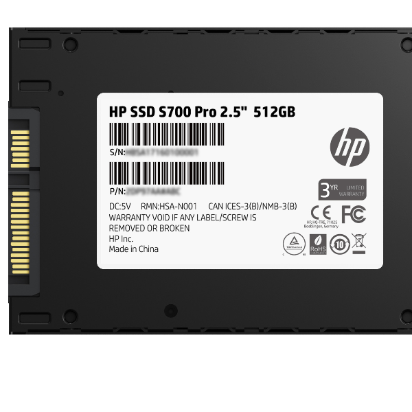 HP SSD S700 PRO 2 5 SATA - 512GB HP SSD S700 PRO 2 5 SATA - 512GB