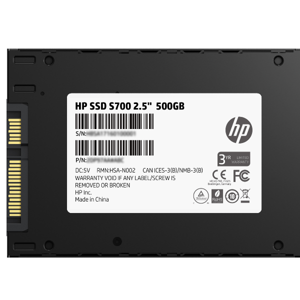 HP SSD S700 2.5 SATA - 500GB HP SSD S700 2.5 SATA - 500GB