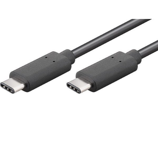 Cable USB-C 3.1 Macho - USB-C 3.1 Macho 2,0m. negro SuperSpeed 5Gbit/s + carga Cable USB-C 3.1 Macho - USB-C 3.1 Macho 2,0m. negro SuperSpeed 5Gbit/s + carga