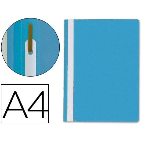 Carpeta dossier Q-CONNECT DIN A4 con fastener de plástico, color azul Carpeta dossier Q-CONNECT DIN A4 con fastener de plástico, color azul