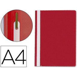 Carpeta Dossier Q-CONNECT fastener DIN A4 Plastico Rojo