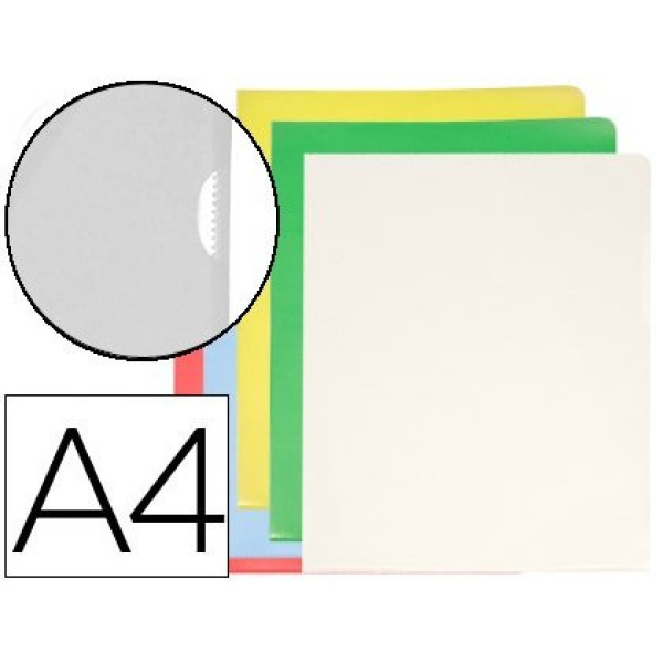 (100) Carpeta Q-CONNECT dosier uñero DIN A4 120mc. colores surtidos (100) Carpeta Q-CONNECT dosier uñero DIN A4 120mc. colores surtidos