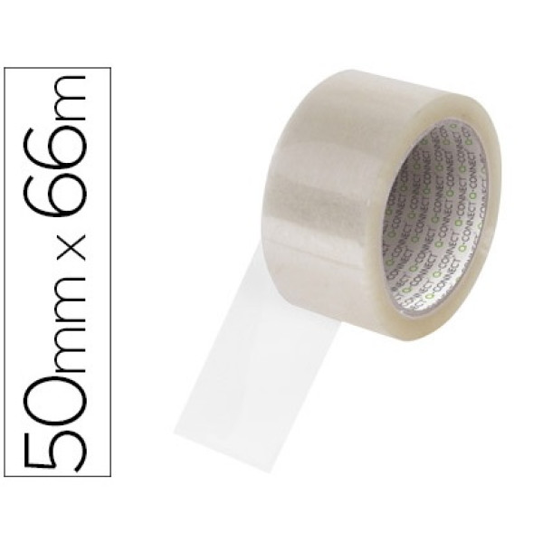 (6) Cinta embalar Q-CONNECT trasparente polipro. 66 mt x 50 mm. (6) Cinta embalar Q-CONNECT trasparente polipro. 66 mt x 50 mm.