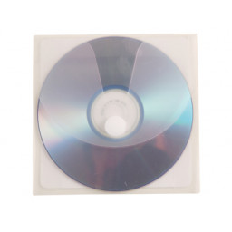 (5) Sobre para CD Q-CONNECT autoadhesivo con velcro para CD/DVD