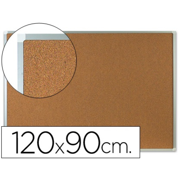 Pizarra Q-CONNECT corcho marco de aluminio 120x90mm. Pizarra Q-CONNECT corcho marco de aluminio 120x90mm.