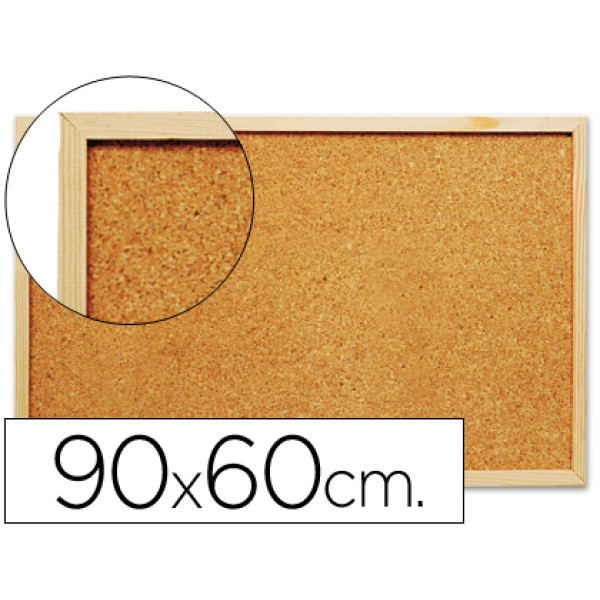 Pizarra Q-CONNECT corcho marco madera 90 x 60 mm. Pizarra Q-CONNECT corcho marco madera 90 x 60 mm.