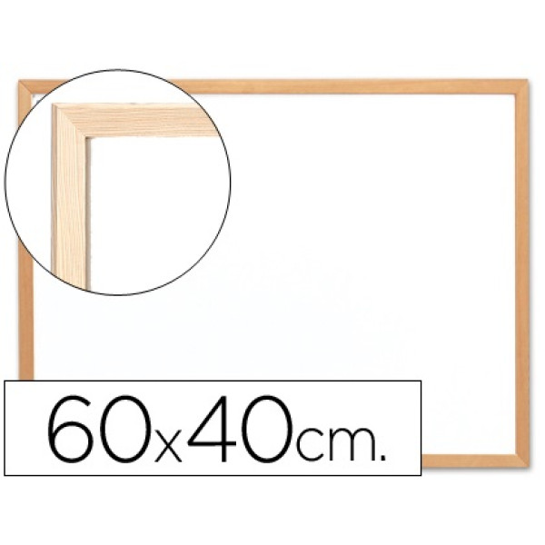 Pizarra Q-CONNECT Blanca melamina 60 x 40 mm. Pizarra Q-CONNECT Blanca melamina 60 x 40 mm.