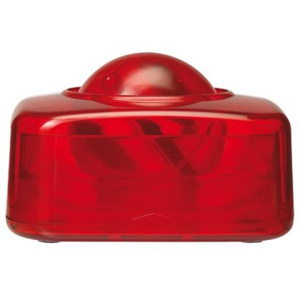 Portaclips Q-CONNECT con bola dispensadora giratoria plástico rojo Portaclips Q-CONNECT con bola dispensadora giratoria plástico rojo