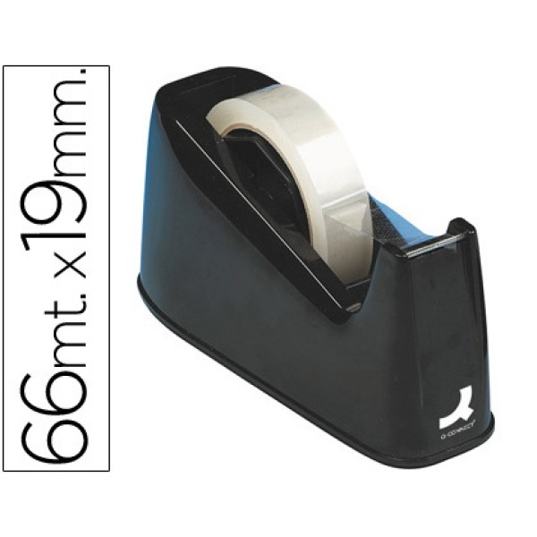 Portarrollo Q-CONNECT para cinta negro 33 y 66 mt. Portarrollo Q-CONNECT para cinta negro 33 y 66 mt.