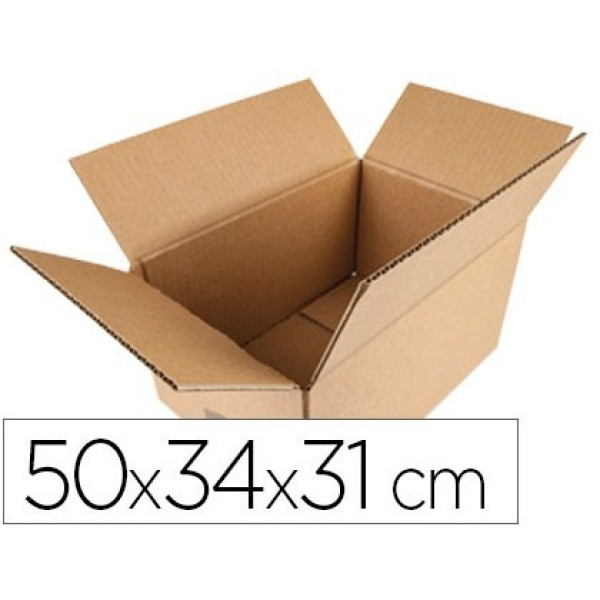 (10) Caja embalar Q-CONNECT Americana marron 500x340x310 (5mm) (10) Caja embalar Q-CONNECT Americana marron 500x340x310 (5mm)