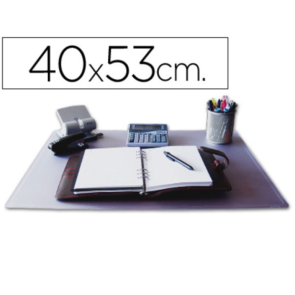 Vade sobremesa Q-CONNECT transparente 40x53cm material PVC antiestático y antideslizante (32644) Vade sobremesa Q-CONNECT transparente 40x53cm material PVC antiestático y antideslizante (32644)