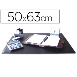 Vade sobremesa Q-CONNECT negro 50x63cm material PVC antiestático y antideslizante (32647) Vade sobremesa Q-CONNECT negro 50x63cm material PVC antiestático y antideslizante (32647)