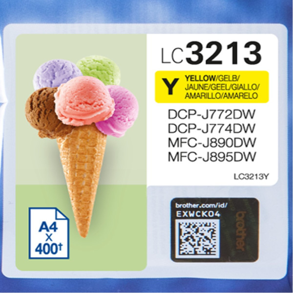 TINTA YELLOW DCPJ772DW/MFCJ890DW TINTA YELLOW DCPJ772DW/MFCJ890DW