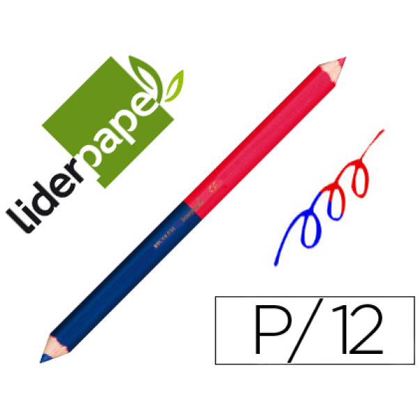 Lápices LIDERPAPEL colores rojo/azul Jumbo Lápices LIDERPAPEL colores rojo/azul Jumbo