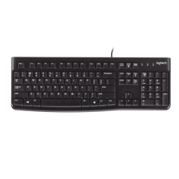 TECLADO K120 USB NEGRO INGLES (US)