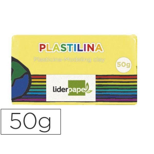 Plastilina LIDERPAPEL amarillo claro pequeño Plastilina LIDERPAPEL amarillo claro pequeño