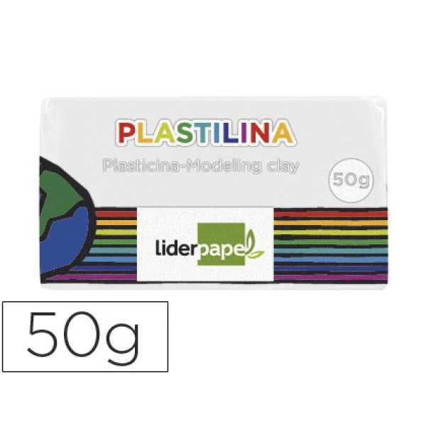 Plastilina LIDERPAPEL blanco pequeño Plastilina LIDERPAPEL blanco pequeño