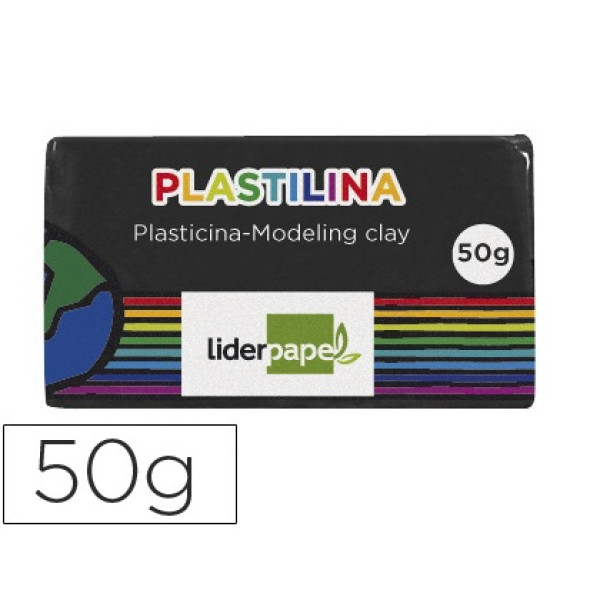Plastilina LIDERPAPEL negro pequeño Plastilina LIDERPAPEL negro pequeño