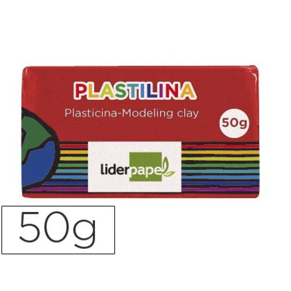 Plastilina LIDERPAPEL rojo pequeño Plastilina LIDERPAPEL rojo pequeño
