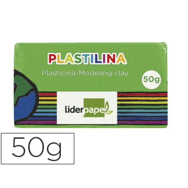 Plastilina LIDERPAPEL verde pequeño Plastilina LIDERPAPEL verde pequeño