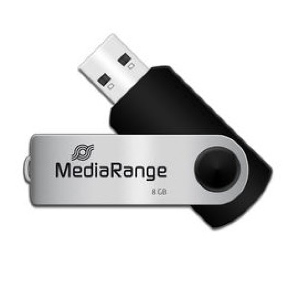 Memoria USB MEDIARANGE 8GB flash drive USB 2.0, pivotante Memoria USB MEDIARANGE 8GB flash drive USB 2.0, pivotante