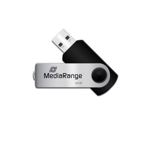 Memoria USB MEDIARANGE 64GB flash drive USB 2.0, pivotante Memoria USB MEDIARANGE 64GB flash drive USB 2.0, pivotante