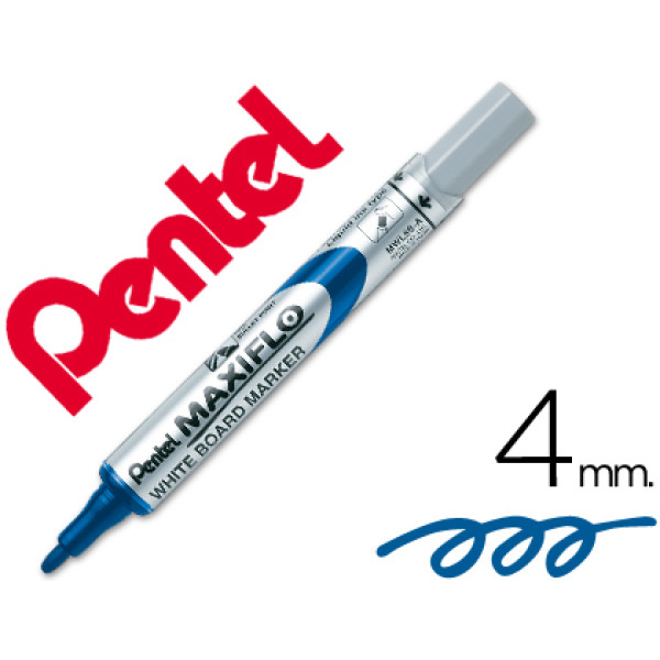 Rotulador PENTEL maxiflo para pizarra blanca azul Rotulador PENTEL maxiflo para pizarra blanca azul