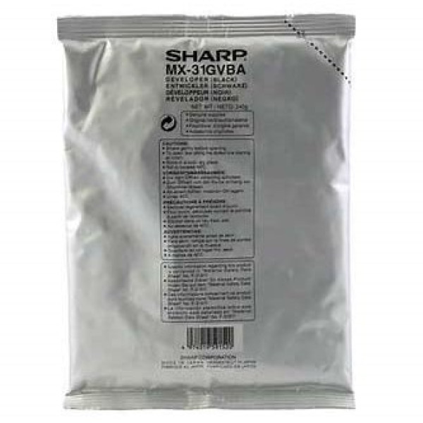Revelador SHARP MX31GVBA:  MX2301 MX2600 negro MX3100 MX5001  100.000p.