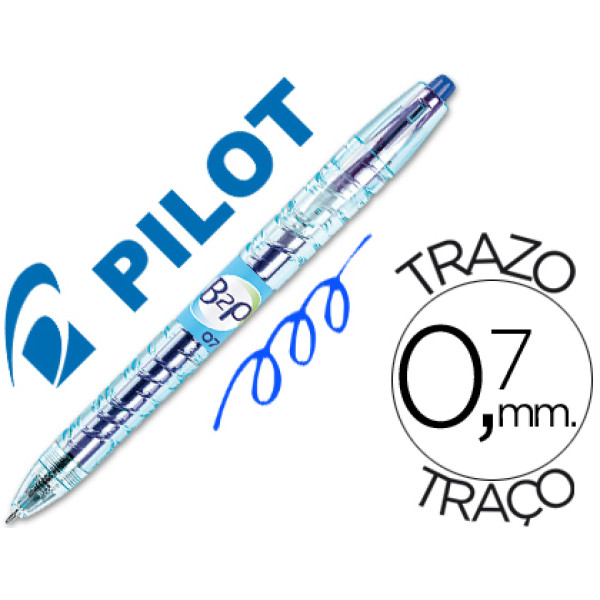 Bolígrafo tinta gel PILOT B2P azul reciclado Bolígrafo tinta gel PILOT B2P azul reciclado