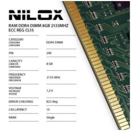 RAM DDR4 8GB 2133MHZ ECC REG CL15